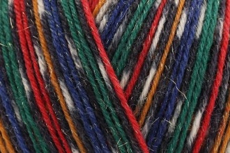 West Yorkshire Spinners Signature 4 Ply 1166 Nutcracker Sparkle with wool, nylon, and polyester